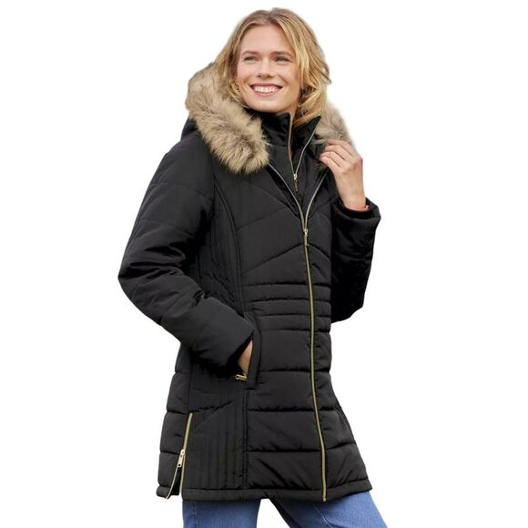 Atlas for Women Womens/Ladies Padded Jacket / Black - Picture 5 of 6
